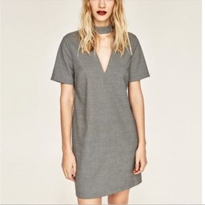 Zara houndstooth dress